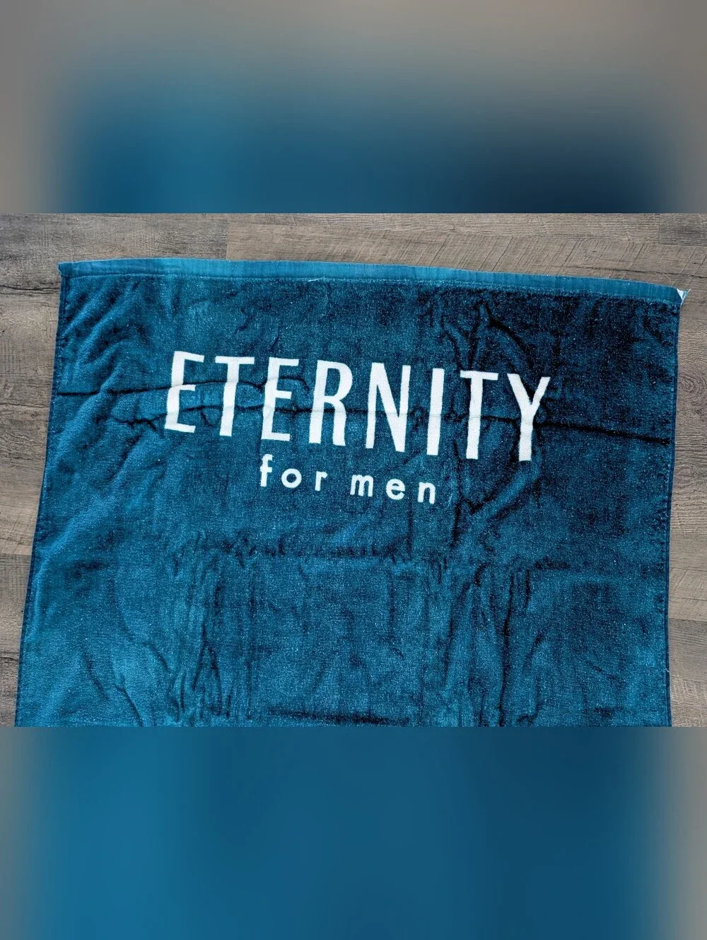 Vintage Calvin Klein Eternity For Men Aqua Cologne CK Beach/Bath Towel 60